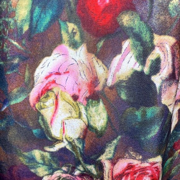 Garden Party Silk Floral Shift Dress - Picture 9 of 11